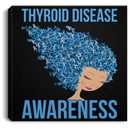 Thyroid Disease Awareness Canvas Wall Art Decor