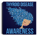 Thyroid Disease Awareness Canvas Wall Art Decor