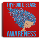 Thyroid Disease Awareness Canvas Wall Art Decor