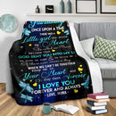 To My Granddaughter Dragonflies Mima Fleece Blanket interestprint