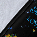 To My Granddaughter I Love You Grandma Elephant Fleece Blanket interestprint