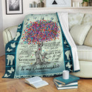To My Granddaughter Love Grandma Butterfly Fleece Blanket interestprint