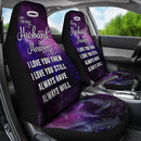 To My Husband In Heaven Car Seat Covers (Set Of 2)
