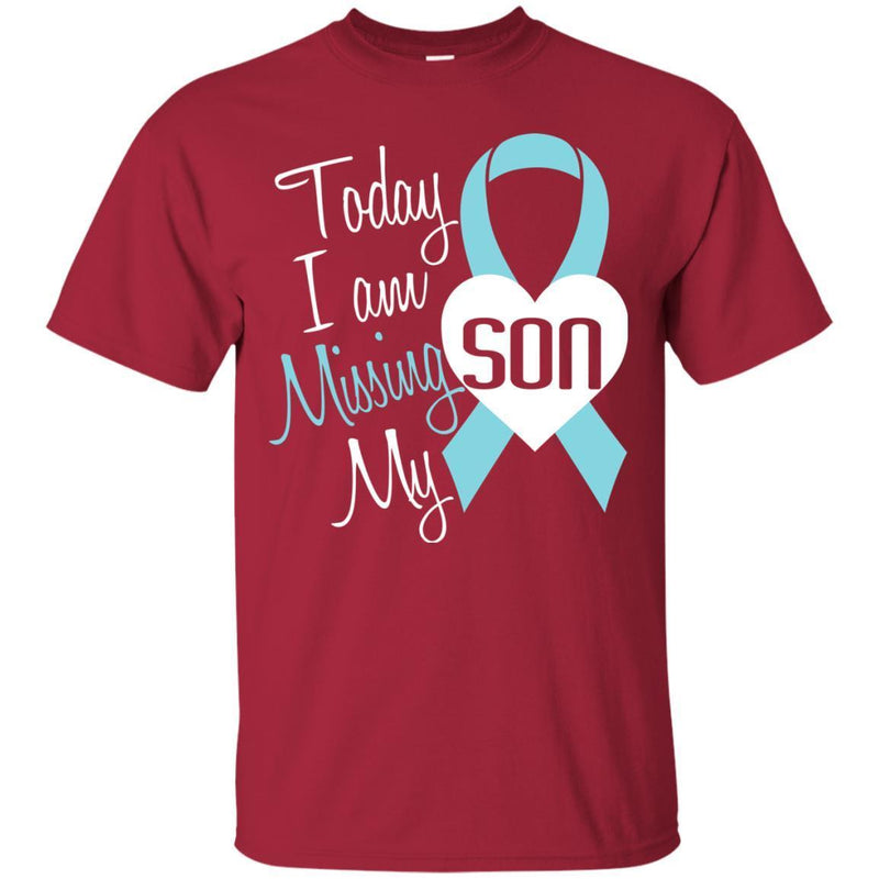 Today I Am Missing You Son T-shirts CustomCat