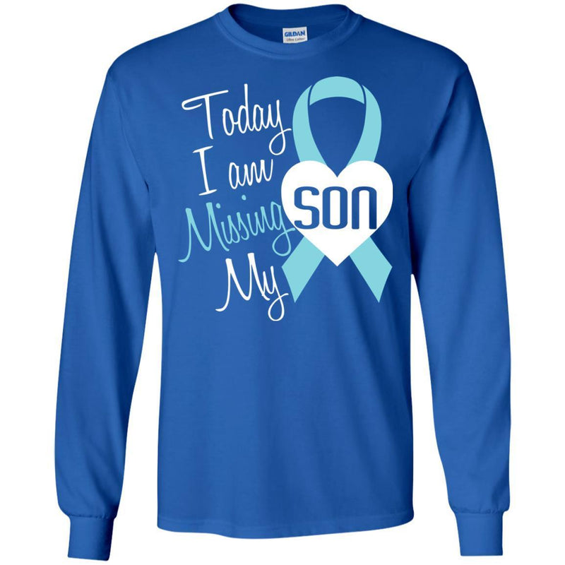 Today I Am Missing You Son T-shirts CustomCat