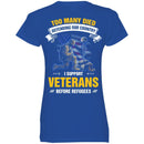 Too Many Died Defending Our Country I Support Veterans Before Refugees MSS-Veterans