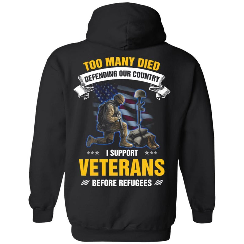 Too Many Died Defending Our Country I Support Veterans Before Refugees MSS-Veterans