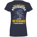 Too Many Died Defending Our Country I Support Veterans Before Refugees MSS-Veterans