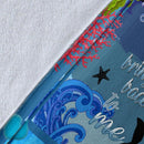 Try To Be Like The Turtle At Ease In Your Own Shell Turle Fleece Blanket interestprint