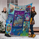 Try To Be Like The Turtle At Ease In Your Own Shell Turle Fleece Blanket interestprint