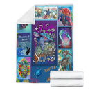 Try To Be Like The Turtle At Ease In Your Own Shell Turle Fleece Blanket interestprint