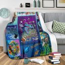 Try To Be Like The Turtle At Ease In Your Own Shell Turle Fleece Blanket interestprint