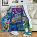 Try To Be Like The Turtle At Ease In Your Own Shell Turle Fleece Blanket interestprint
