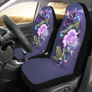 Turtle Butterfly Flowers Car Seat Covers (Set of 2) interestprint