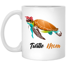 Turtle Coffee Mug Turtle Mom 11oz - 15oz White Mug CustomCat
