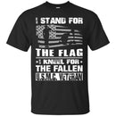 U.S.M.C.VETERAN T-SHIRT I STAND FOR THE FLAG I KNEEL FOR THE FALLEN U.S.M.C VETERANS DAY TEE SHIRT CustomCat