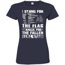 U.S.M.C.VETERAN T-SHIRT I STAND FOR THE FLAG I KNEEL FOR THE FALLEN U.S.M.C VETERANS DAY TEE SHIRT CustomCat