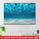 Underwater, Ocean Bottom And Surface Canvas For Living Room Mermaid - CANLA75 - CustomCat