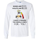 Unicorn - Roses Are Red Violets Are Blue I Have 5 Fingers The Middle One's For... You MSS-Unicorns