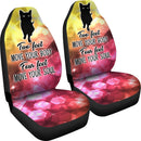 Unique Design Of Cat Saying Car Seat Covers (Set Of 2)