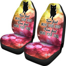 Unique Design Of Cat Saying Car Seat Covers (Set Of 2)