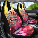Unique Design Of Cat Saying Car Seat Covers (Set Of 2)