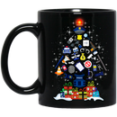Unique Design Police Thing Shaped as Christmas Tree Printed on Mug CustomCat