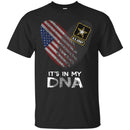 US Army Veteran T Shirt Fingerprints It's In My DNA U.S. Army Veteran Shirts CustomCat