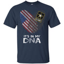 US Army Veteran T Shirt Fingerprints It's In My DNA U.S. Army Veteran Shirts CustomCat