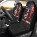 Be Strong And Courageous For The Lord USMC Veteran Car Seat Covers (Set of 2)