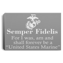 USMC Veteran Canvas - Semper Fidelis Canvas Home Decor USMC Veteran - CANLA75 - CustomCat