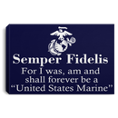 USMC Veteran Canvas - Semper Fidelis Canvas Home Decor USMC Veteran - CANLA75 - CustomCat