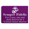 USMC Veteran Canvas - Semper Fidelis Canvas Home Decor USMC Veteran - CANLA75 - CustomCat