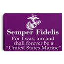 USMC Veteran Canvas - Semper Fidelis Canvas Home Decor USMC Veteran - CANLA75 - CustomCat