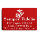 USMC Veteran Canvas - Semper Fidelis Canvas Home Decor USMC Veteran - CANLA75 - CustomCat