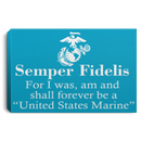 USMC Veteran Canvas - Semper Fidelis Canvas Home Decor USMC Veteran - CANLA75 - CustomCat
