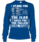 USMC Veteran I Stand For The Flag I Kneel For The Fallen GearLaunch