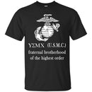 USMC Veteran T Shirt  Fraternal Brotherhood Of The Highest Order  USMC Veteran Shirts CustomCat