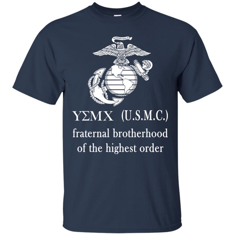 USMC Veteran T Shirt  Fraternal Brotherhood Of The Highest Order  USMC Veteran Shirts CustomCat