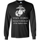 USMC Veteran T Shirt  Fraternal Brotherhood Of The Highest Order  USMC Veteran Shirts CustomCat