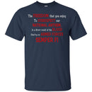 USMC Veteran T Shirt The Freedom That You Enjoy To Disrespect Our National Anthem Semper Fi Shirt CustomCat