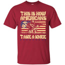 USMC Veteran T Shirt This Is How Americans Take A Knee United States Marine Corps Veteran Shirts CustomCat