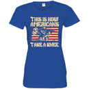 USMC Veteran T Shirt This Is How Americans Take A Knee United States Marine Corps Veteran Shirts CustomCat