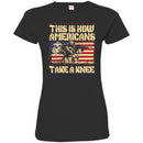 USMC Veteran T Shirt This Is How Americans Take A Knee United States Marine Corps Veteran Shirts CustomCat
