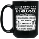 Veteran Coffee Mug 5 Things You Should Know About My Grandpa Veteran 11oz - 15oz Black Mug CustomCat