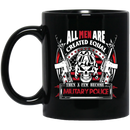 Veteran Coffee Mug All Men Are Created Equal Then A Few Become Military Police 11oz - 15oz Black Mug CustomCat