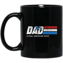 Veteran Coffee Mug Dad A Real American Hero 11oz - 15oz Black Mug CustomCat