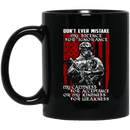 Veteran Coffee Mug Don't Ever Mistake My Silence For Ignorance My Calmness For Acceptance 11oz - 15oz Black Mug CustomCat