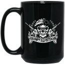 Veteran Coffee Mug Grumpy Old Veteran 11oz - 15oz Black Mug CustomCat