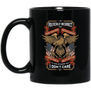 Veteran Coffee Mug I Am Politically Incorrect I Say Merry Christmas God Bless America 11oz - 15oz Black Mug CustomCat